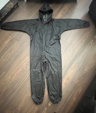  Rainproof Waterproof Jumpsuit  175 Soft Rubber PVC WAX Read 