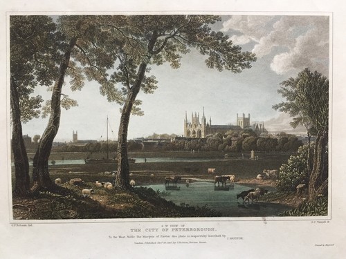1827 antique print view - s.w.,