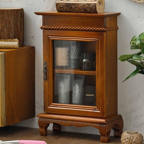 Wooden desk organizer showcase - wooden,