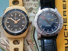 Vulcain Nautique Manual Mens Diver  With Recased Vulcain Diver Amazing Dial