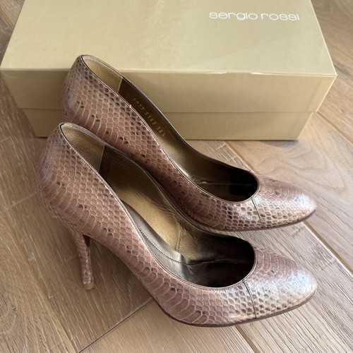 Sergio rossi snake skin heels - rossi,