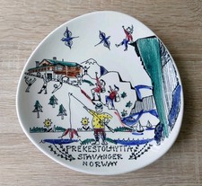 INGER WAAGE STAVANGERFLINT PREKESTOLHYTTA WALL PLAQUE