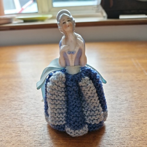 Vintage ceramic half doll pin - vintage,