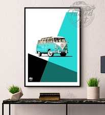 VW T1 Samba Bus Print - Wall