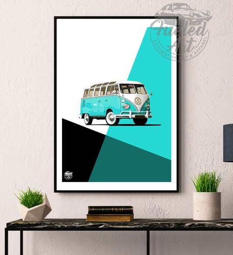 Samba bus print wall - samba,