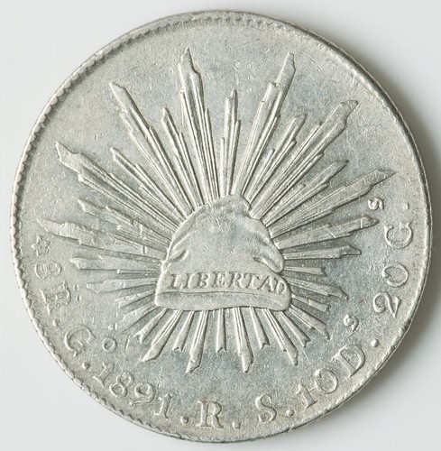 Mexico 1891 reales - go, ch