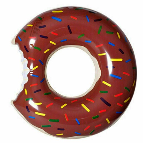 Inflatable donut swim ring - swim,