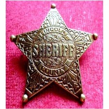 TIN STAR SHERIFF BADGE BILLY