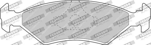 Brake pads fcp206r ferodo - brake,