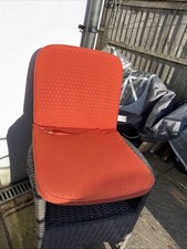 Two Garden Chairs Padded Seats /cushion Sets Ties On