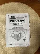Fiamma Privacy Zip 50 Genuine Instruction Leaflet