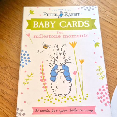 Peter rabbit baby milestone - peter,