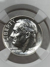 1956 10¢ Roosevelt Dime NGC