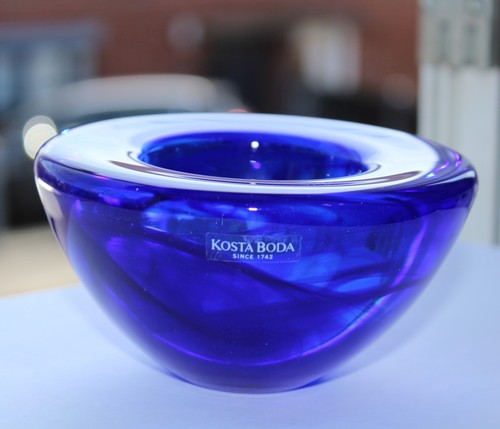 Kosta boda blue - glass, bowl
