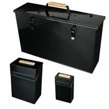 Valiant Fireside Set BLACK - Ash Carrier, Firelighter Tidy & Match Tidy BUNDLE