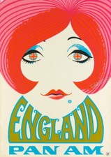 Vintage poster 1960s girl - vintage, fly
