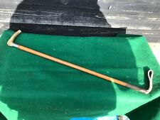 ANTIQUE SWAINE LONDON Gents Hunting Crop Malacca cane shaft Horn Handle.28" 