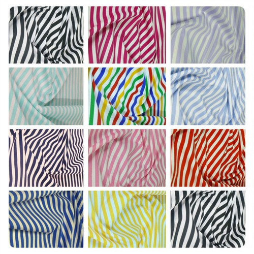 8mm stripe cotton poplin - 8mm,