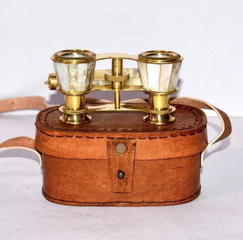 Vintage brass opera glasses - opera,