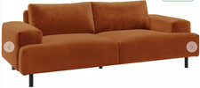 Habitat Julien Velvet 3 Seater