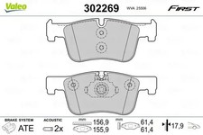 Brake pads Front Axle 302269