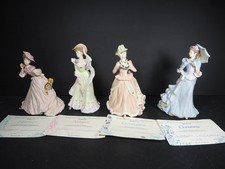 4 x Wedgwood Figurines "Four Seasons" Abigal, Christina, Harriet & Geogina