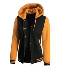 Women's Black Hooded Varsity