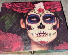 Candy Skull Trinket Box