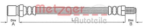 Metzger brake hose - , vw