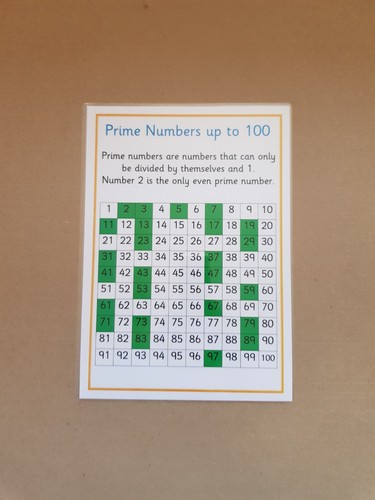 Prime numbers 100 - prime,