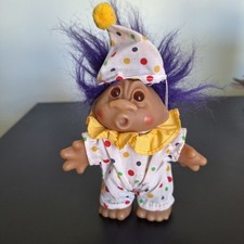 Vintage Dam Purple Hair Clown