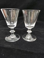 Georgian pair attractive port glasses,bucket bowl, bladed knop, pontil,c1800-20