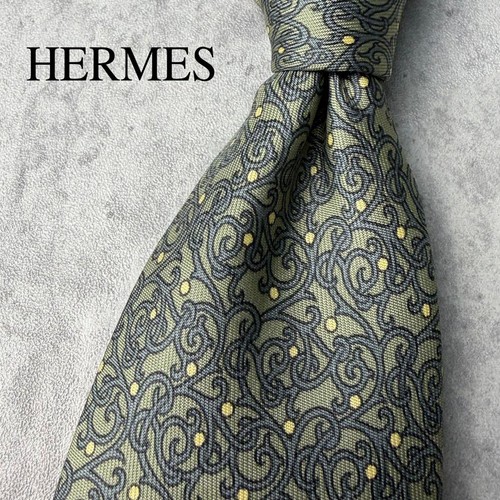 Hermes baroque pattern tie - hermes,