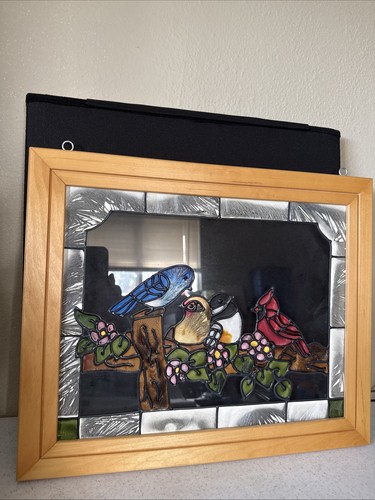 Framed stained glass - glass, panel