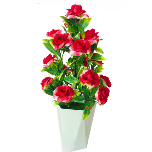 Bloom artificial silk rose - 17,