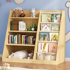 4-Tier Kids Wooden Bookshelf 4