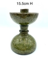 Ewenny pottery mottled green - pottery,