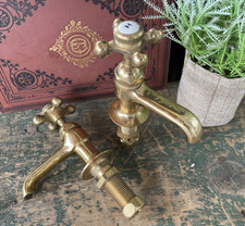 Pair of Vintage Heavy Brass