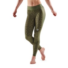 SKINS Series 3 Womens Green Long Medium Compression Tights Size XS BNWT