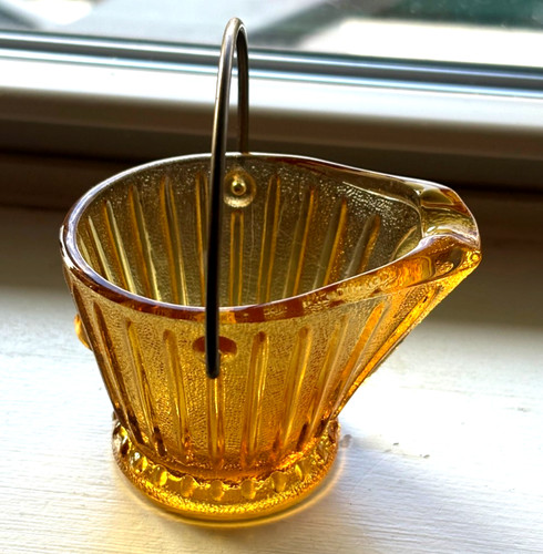Vtg miniature amber depression - vtg,