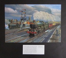 BARRY FREEMAN  10.8" x  7.2" RAIL PRINT  "CAMBRIAN COAST EXPRESS" READY TO FRAME