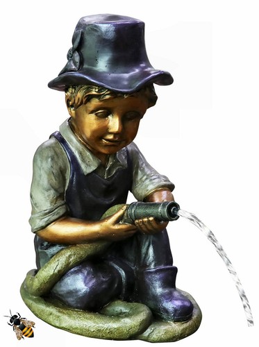 Garden pond spitter boy with - garden,