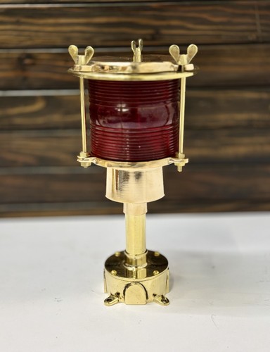 Old brass electric marine - brass, lamp