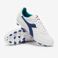 Size UK 11 - Diadora Brasil Elite Academy FG White Football Boots
