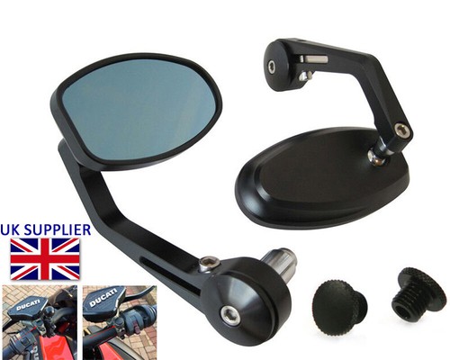 Bar end mirrors with - bar,