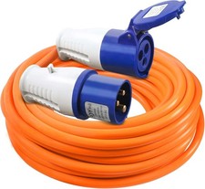 Yinaolan 20m Heavy Duty Caravan Extension Lead 16A 240V Cable Outdoor Use