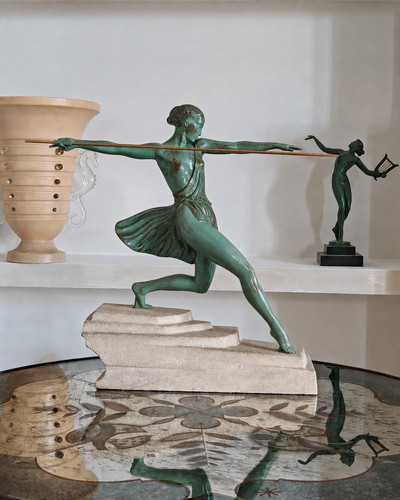 Art deco statue sculpture - statue,