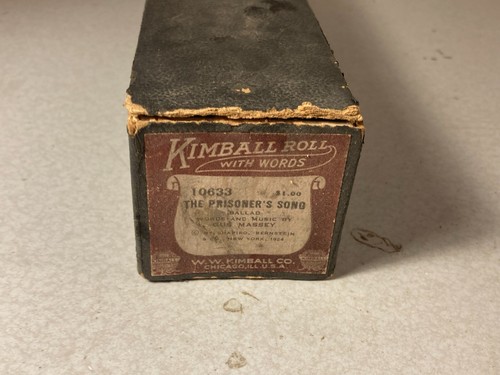 Vtg kimball piano roll with - kimball,