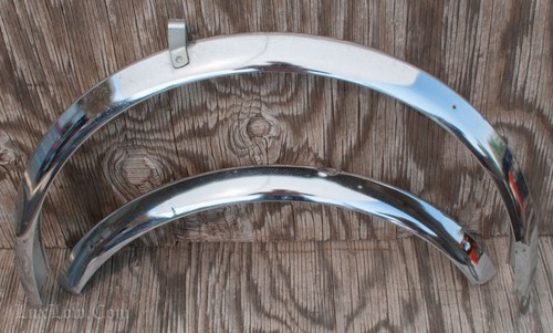 Chrome gothic bicycle fenders - bicycle,