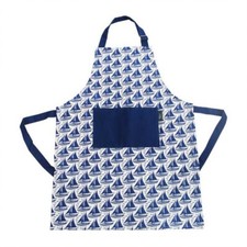 Hinchcliffe & Barber 'SAILING' 100% Cotton Apron, Blue, BNIB, RRP £25